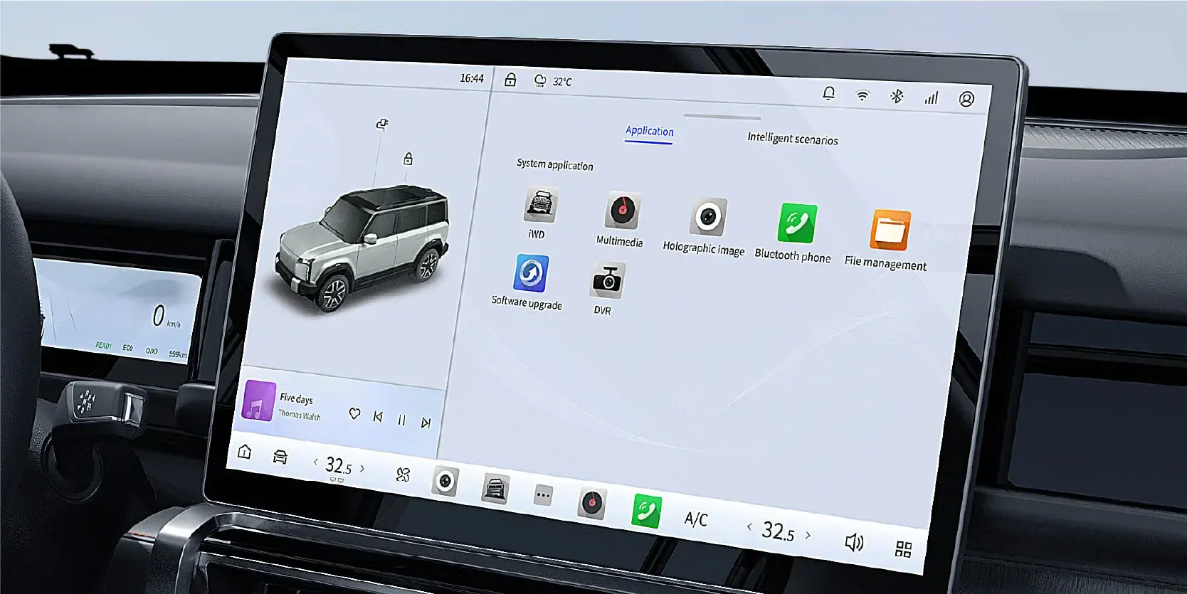 Pantalla 15.6 tactil iCAR eléctrico 100%