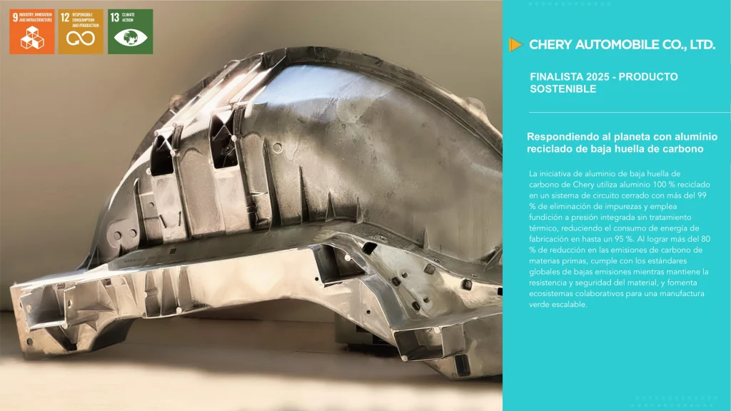 Tecnología de aluminio reciclado para híbridos de Chery