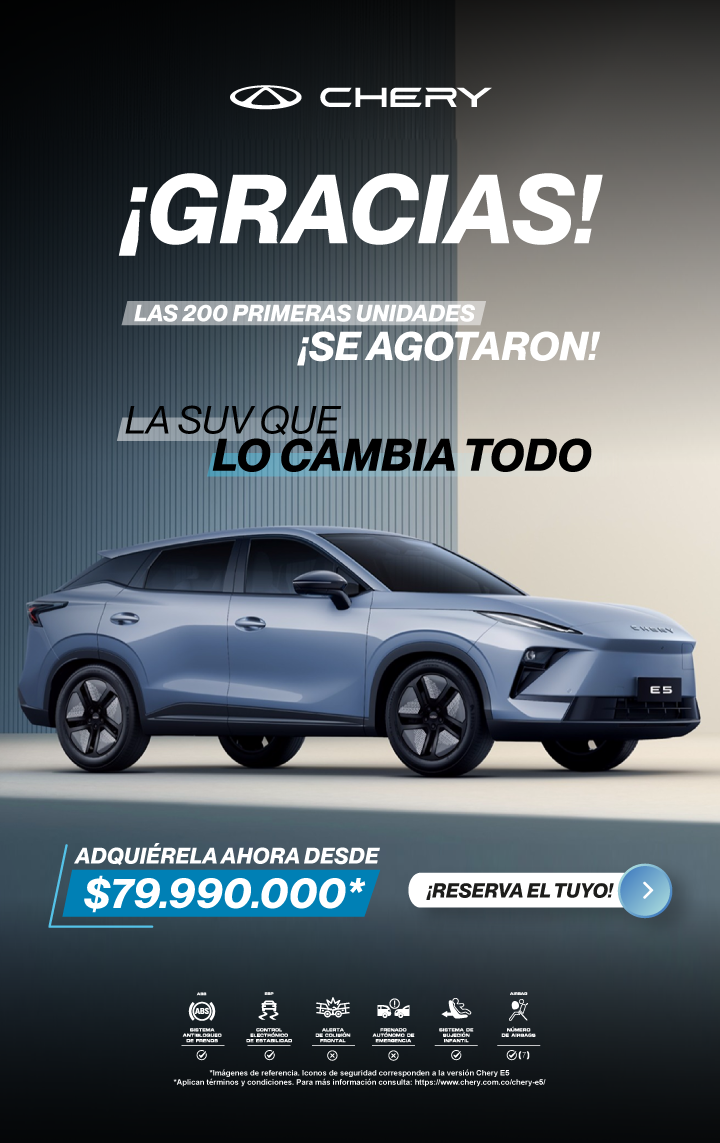Chery E5 — Precio de lanzamiento 2da fase desde $79.990.000