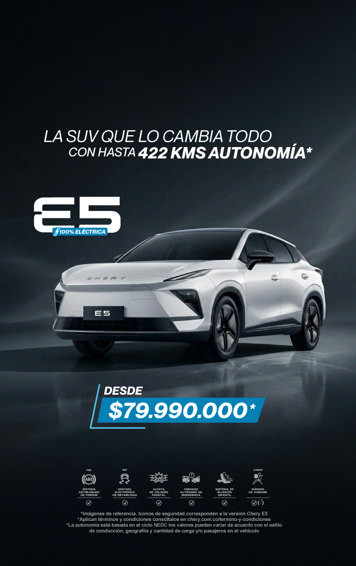 Chery E5 — Desde $79.990.000